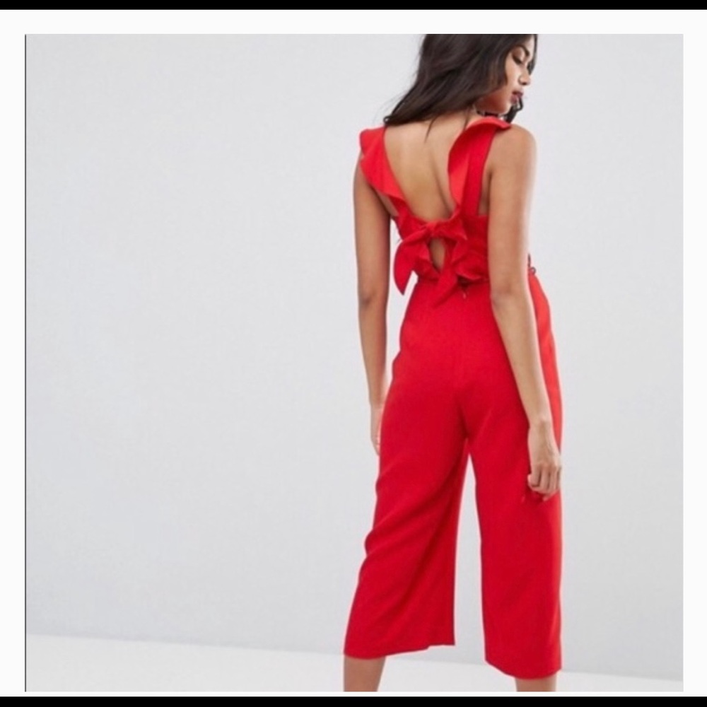 Red ASOS jumpsuit - Picture 4 of 5